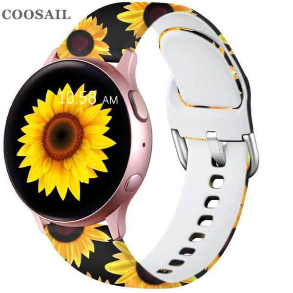 COOSAIL 10 Pack Printed Strap For Samsung Galaxy Watch Active 3 42MM 46MM - 图片 2