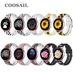 COOSAIL 10 Pack Printed Strap For Samsung Galaxy Watch Active 3 42MM 46MM