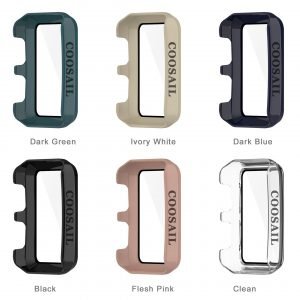 COOSAIL 6 Pack Glass Cover & Cases for Huawei Watch D