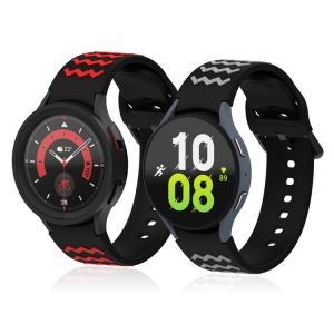 black red Samsung Galaxy Watch 4 5 Band Strap