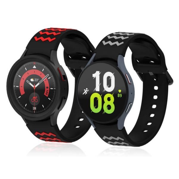 black red Samsung Galaxy Watch 4 5 Band Strap