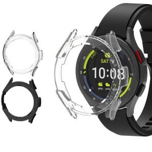【2 Pack】 Samsung Galaxy Watch 4 Classic 42mm Protective Case Cover Rotating Bezel [Frame Only] Hard PC